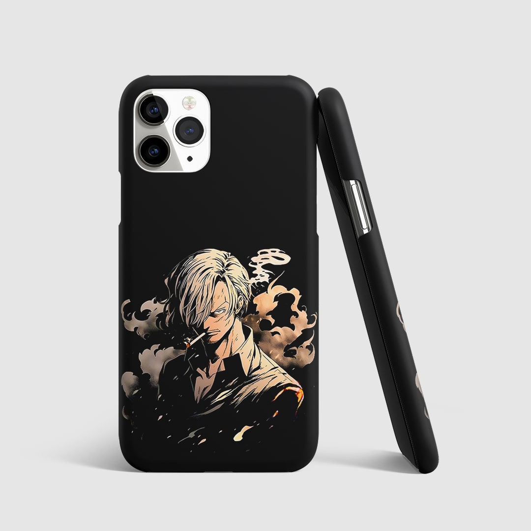 Sanji Minimal Phone Cover front view with clean anime design.