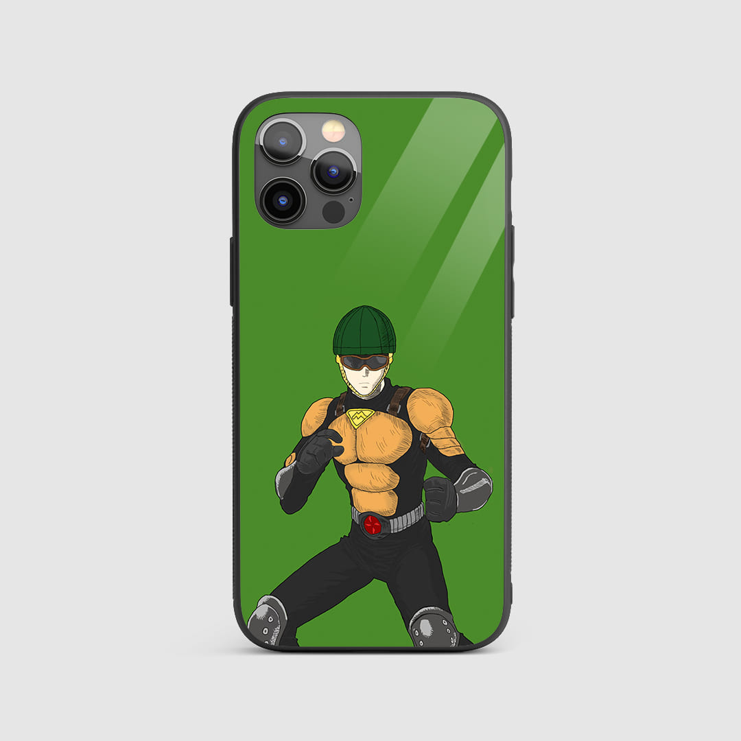 Satoru Silicon Armored Phone Case featuring intense artwork of Satoru Gojo.