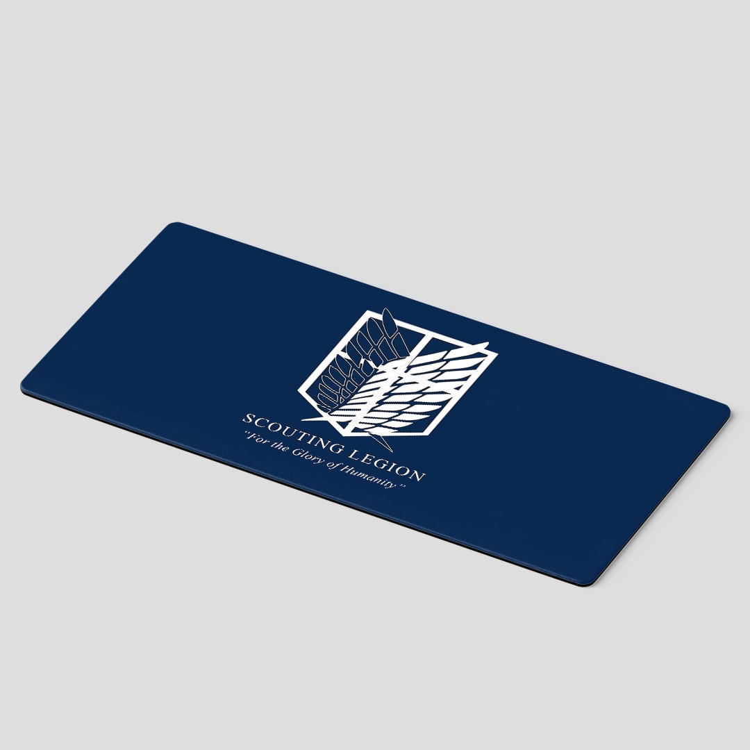Scouting Legion Desk Mat with iconic anime emblem