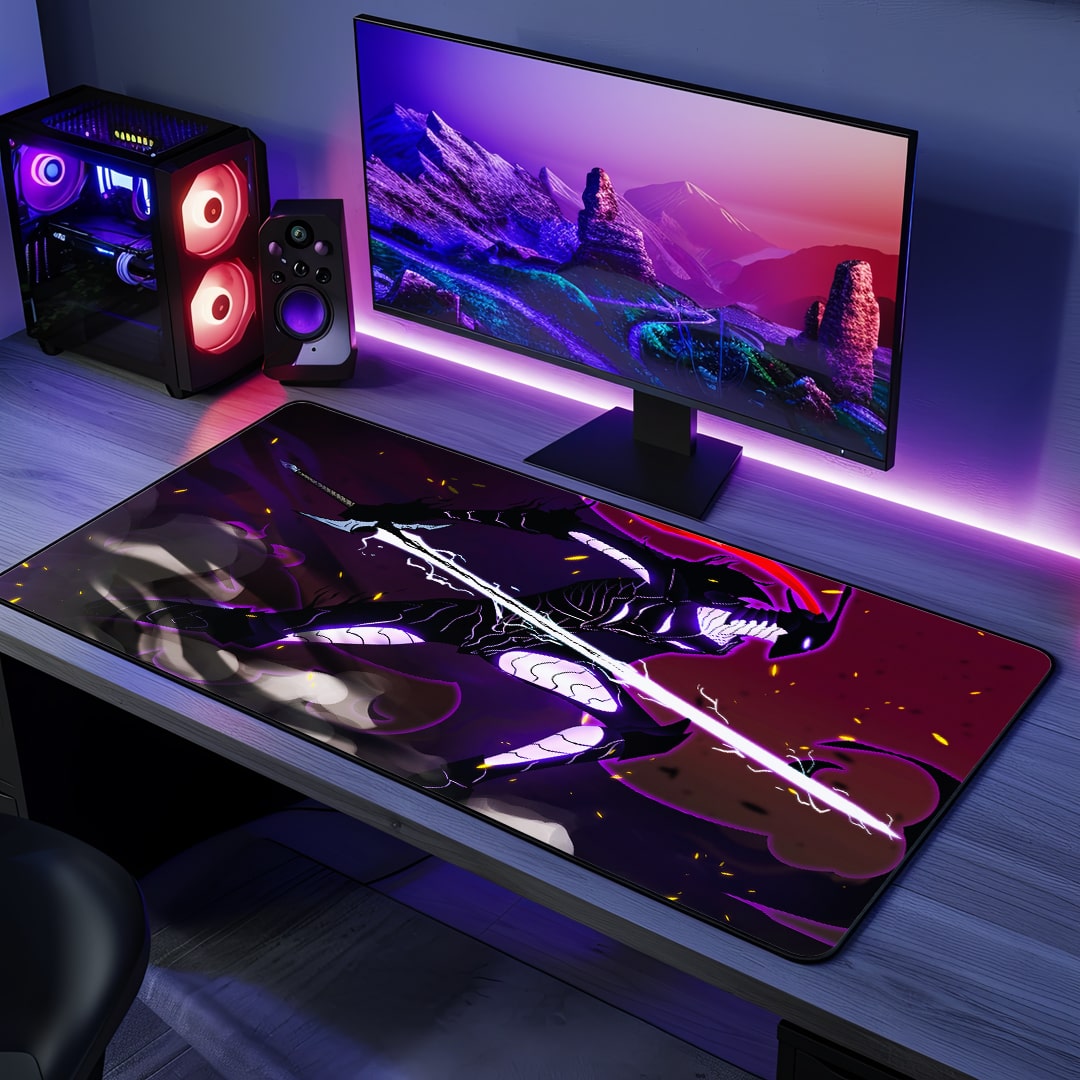 Shadow Monarch Form Desk Mat with powerful anime design