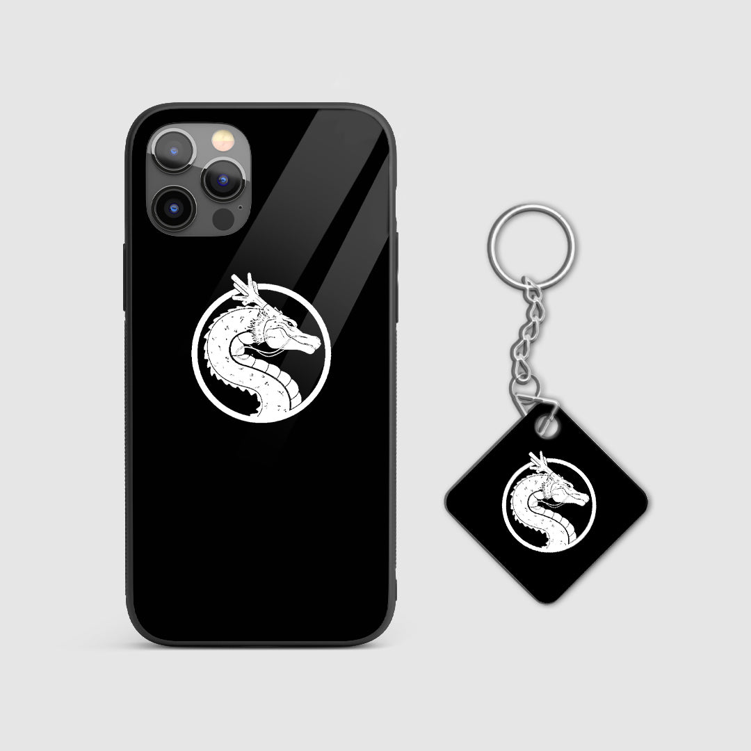 Anime Dragon Ball Shenron symbol phone cover with Keychain.