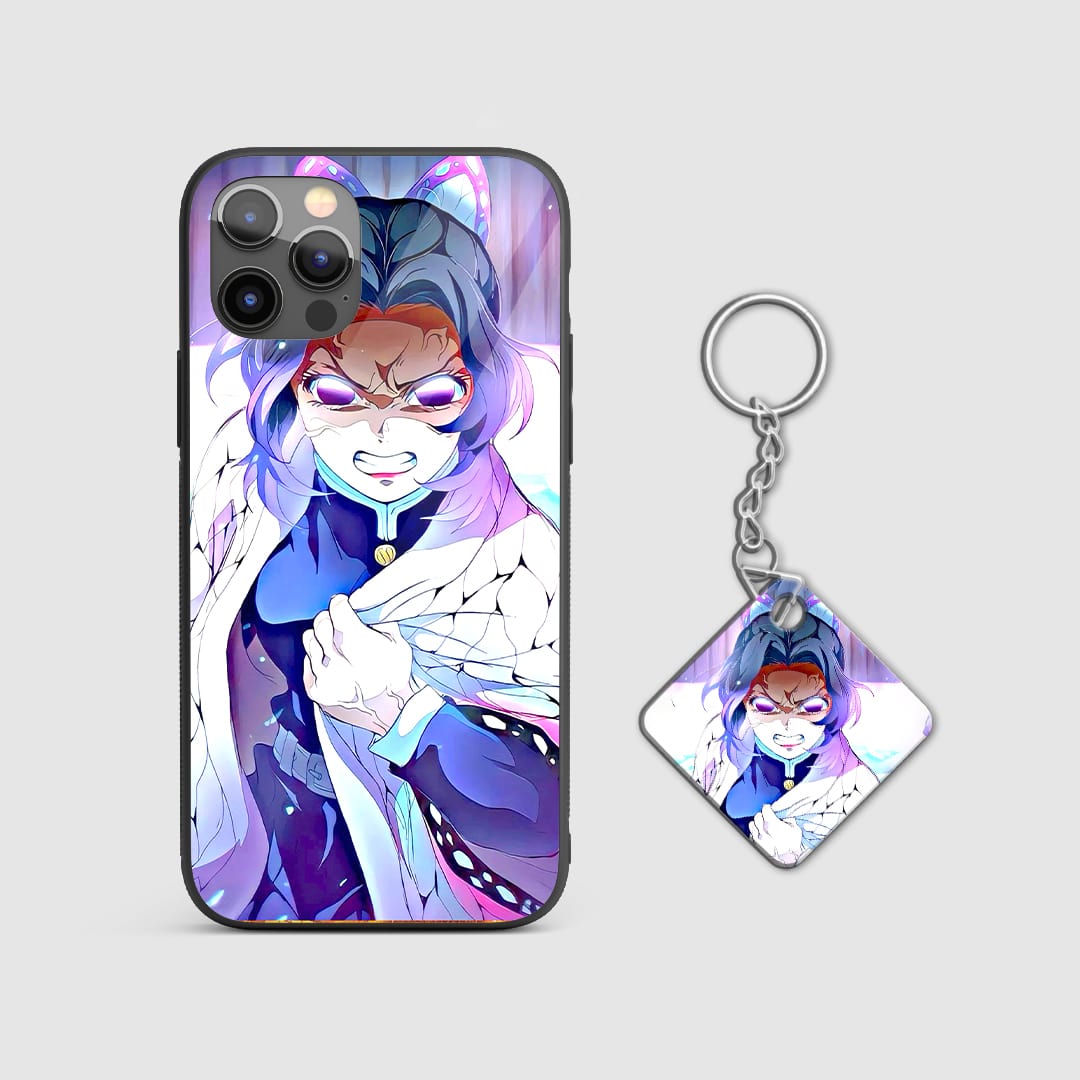Durable Shinobu Angry silicone armored case with Keychain