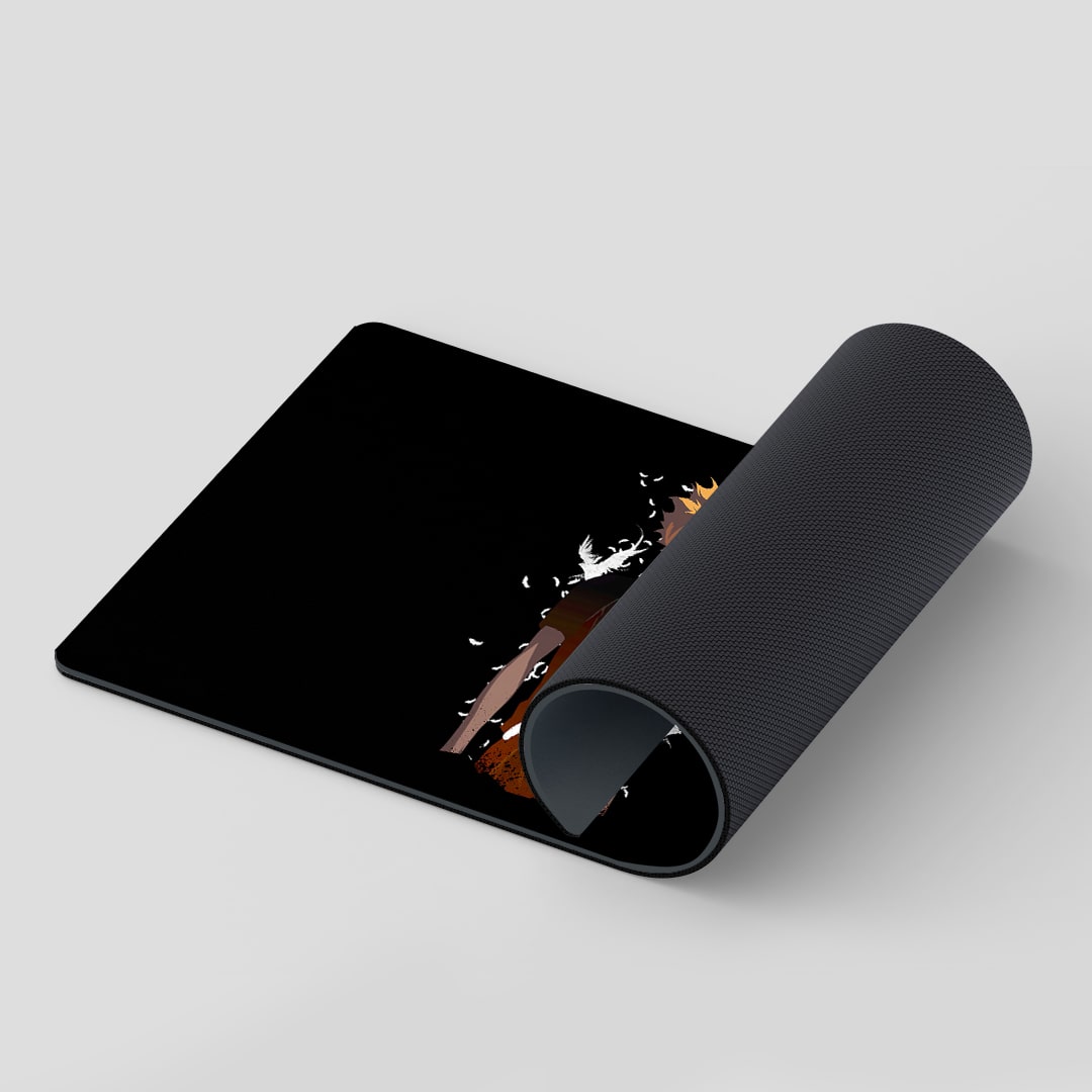 Smooth Shoyo silhouette themed desk mat for fans