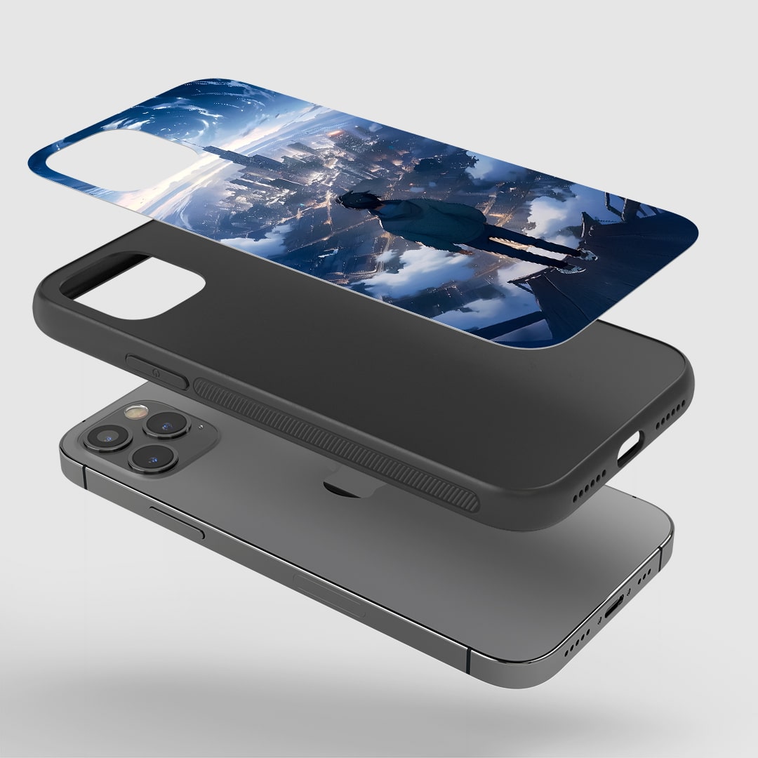 Side view of View Silicone Case with snug fit and clean cutouts.