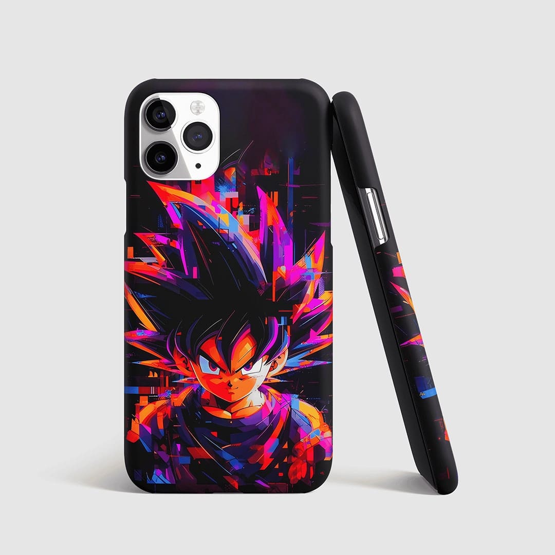 Son Goku Graphic Phone Cover front view with bold anime artwork.