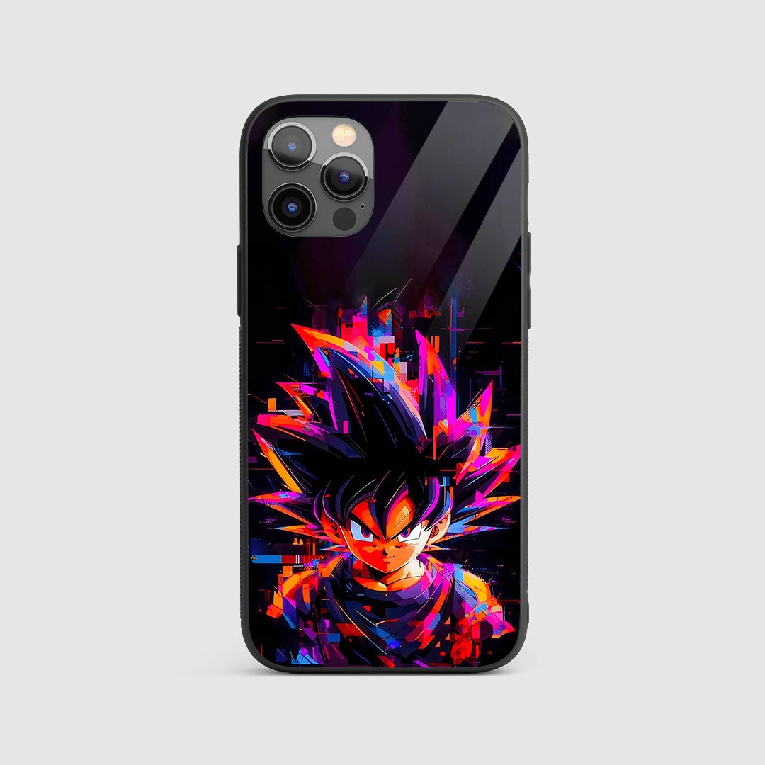 Son Goku Graphic Silicone Armored Phone Cover front view with bold design.