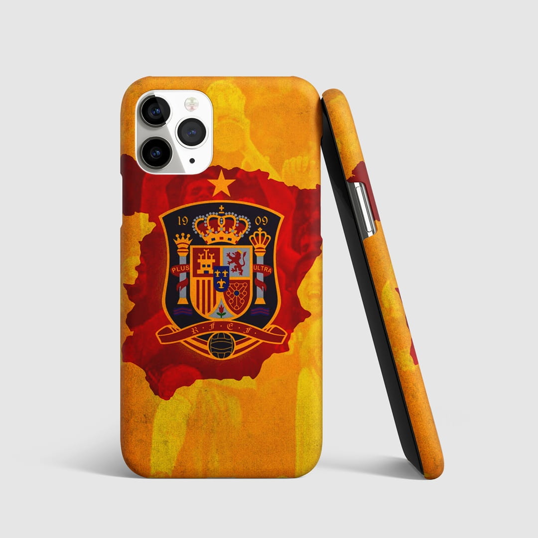 Spain Map Crest phone cover
