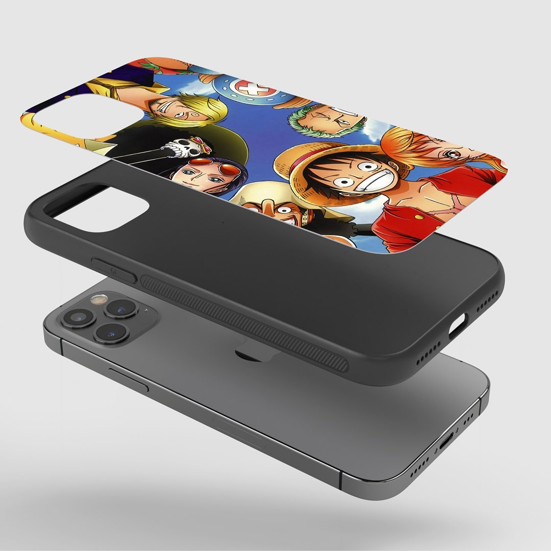 Straw Crew Phone Case installed on a smartphone, providing full access to all device functionalities.