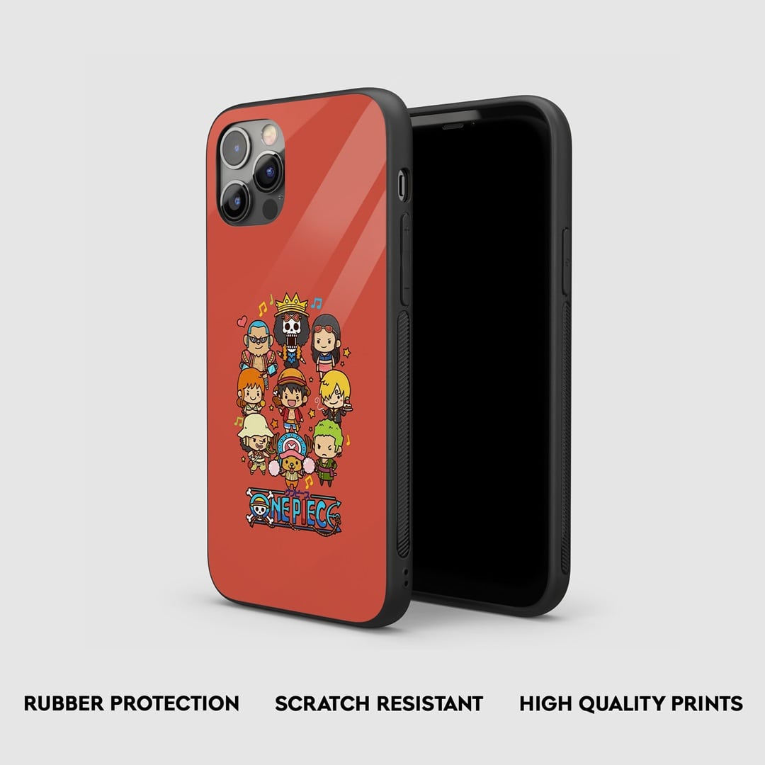 Side view of the Straw Hat Pirate Armored Phone Case, highlighting its thick, protective silicone.