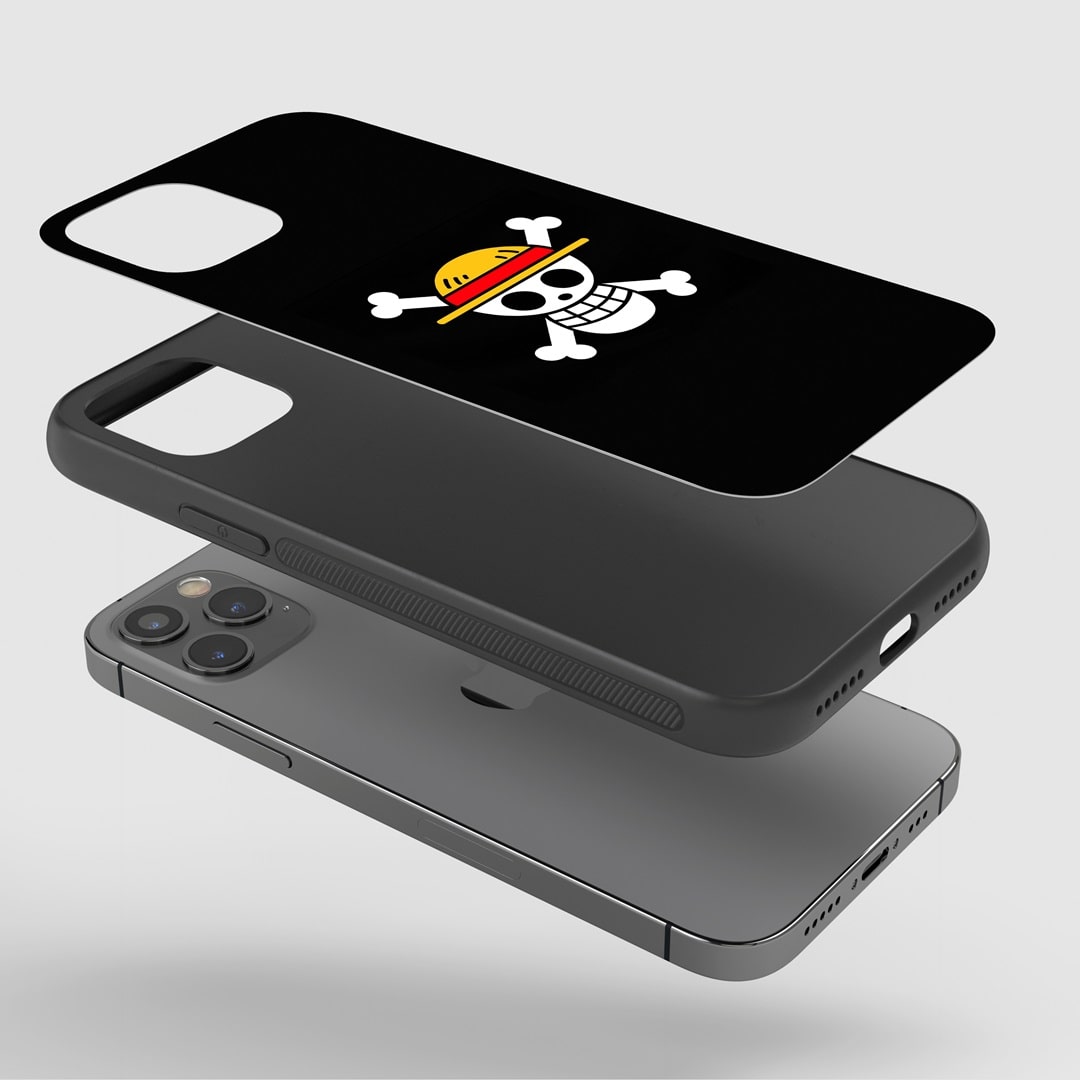 Straw Hat Symbol Phone Case fitted on a smartphone, providing full access to all device features.