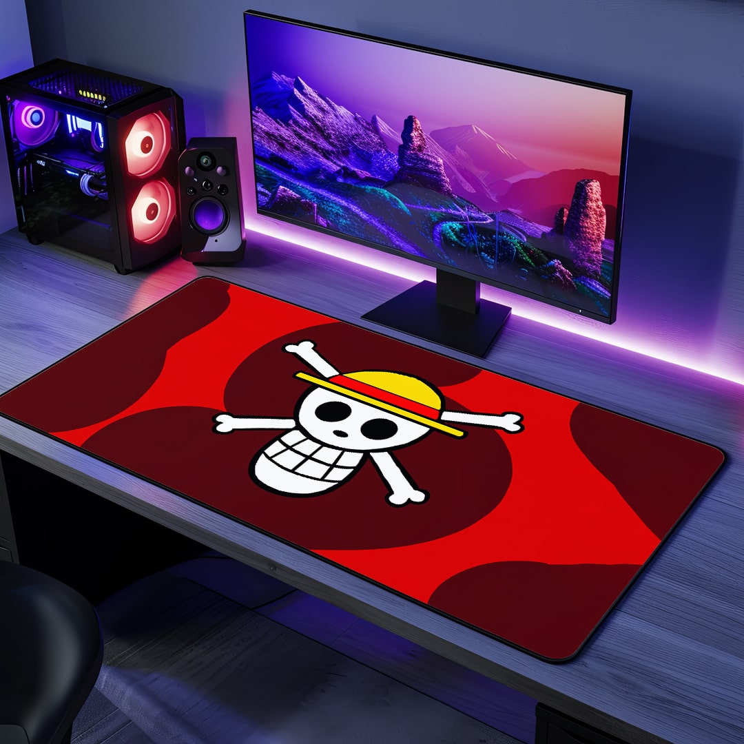 Straw Hat Symbol Desk Mat with iconic anime design