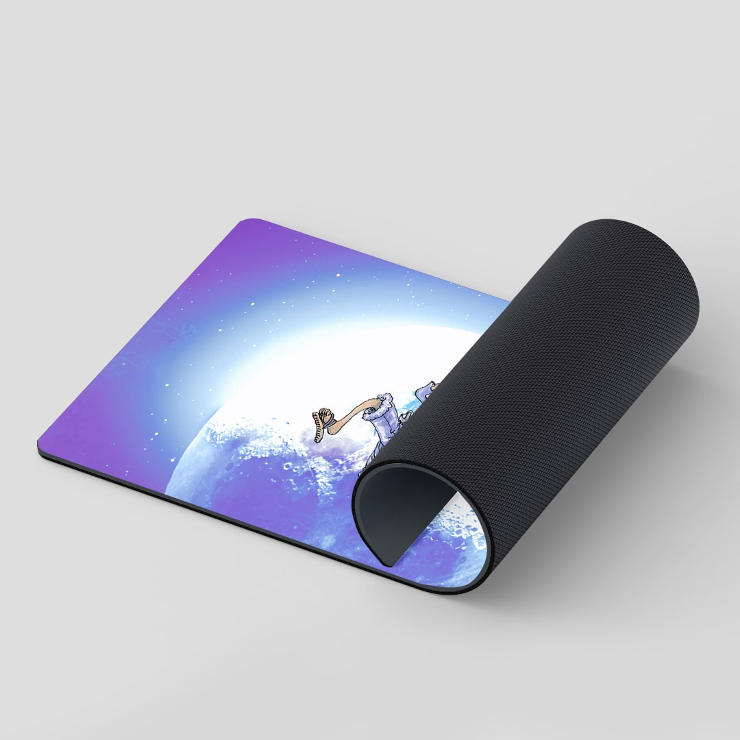 Smooth and vibrant Sun God Nika themed desk mat