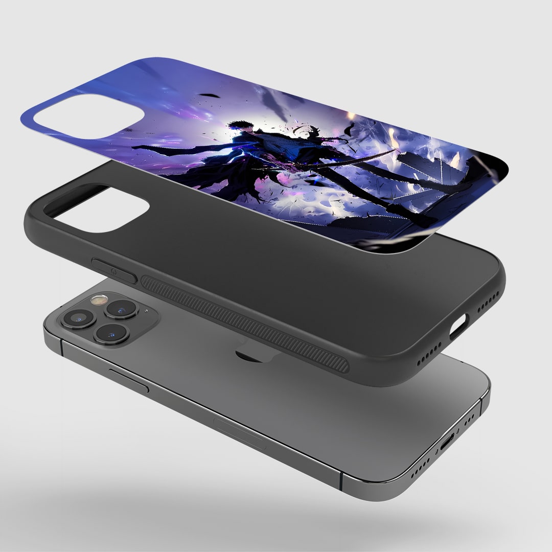 Angled view of Jinwoo Action Case showing powerful battle design.