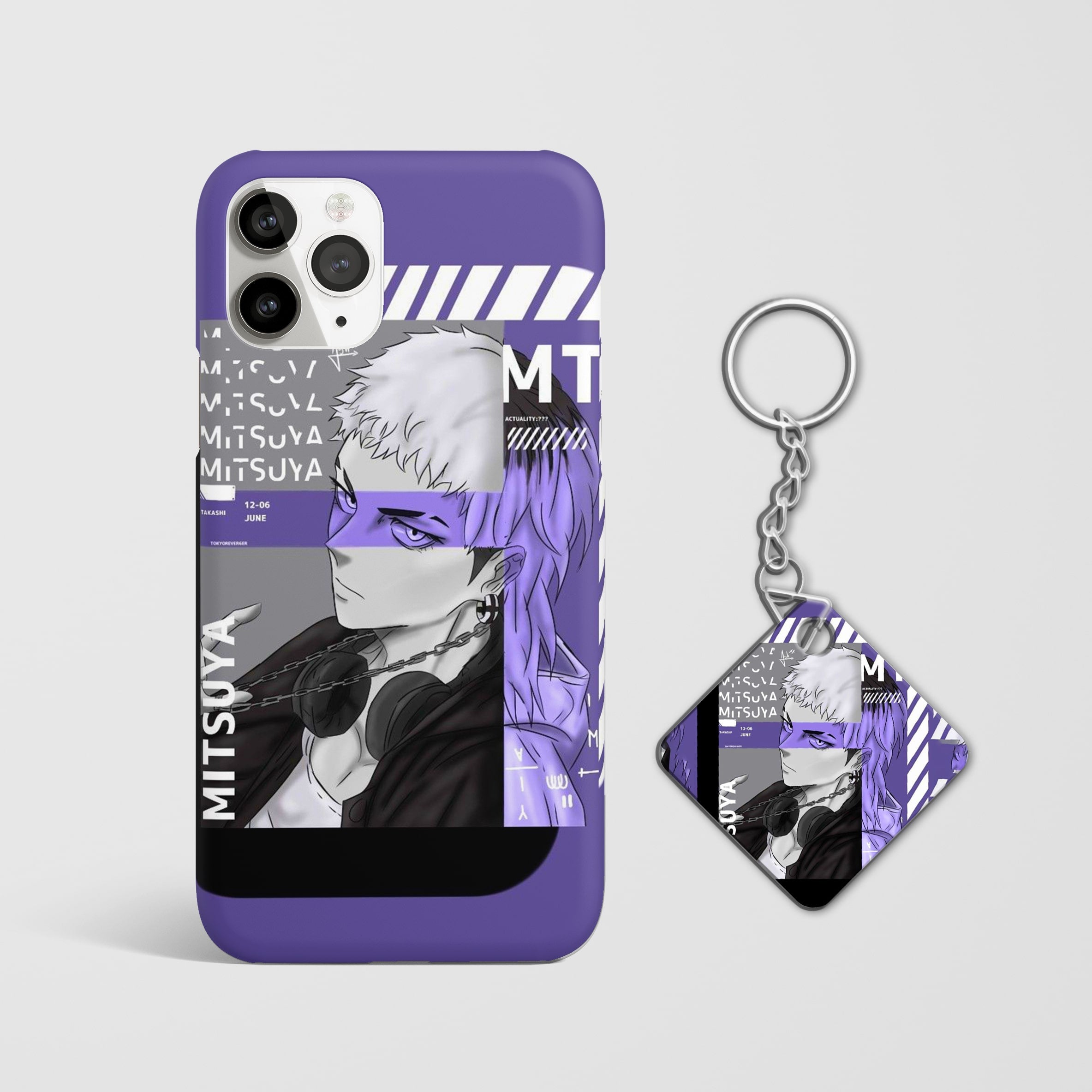 Tokyo Revengers Mitsuya portrait mobile case with Keychain
