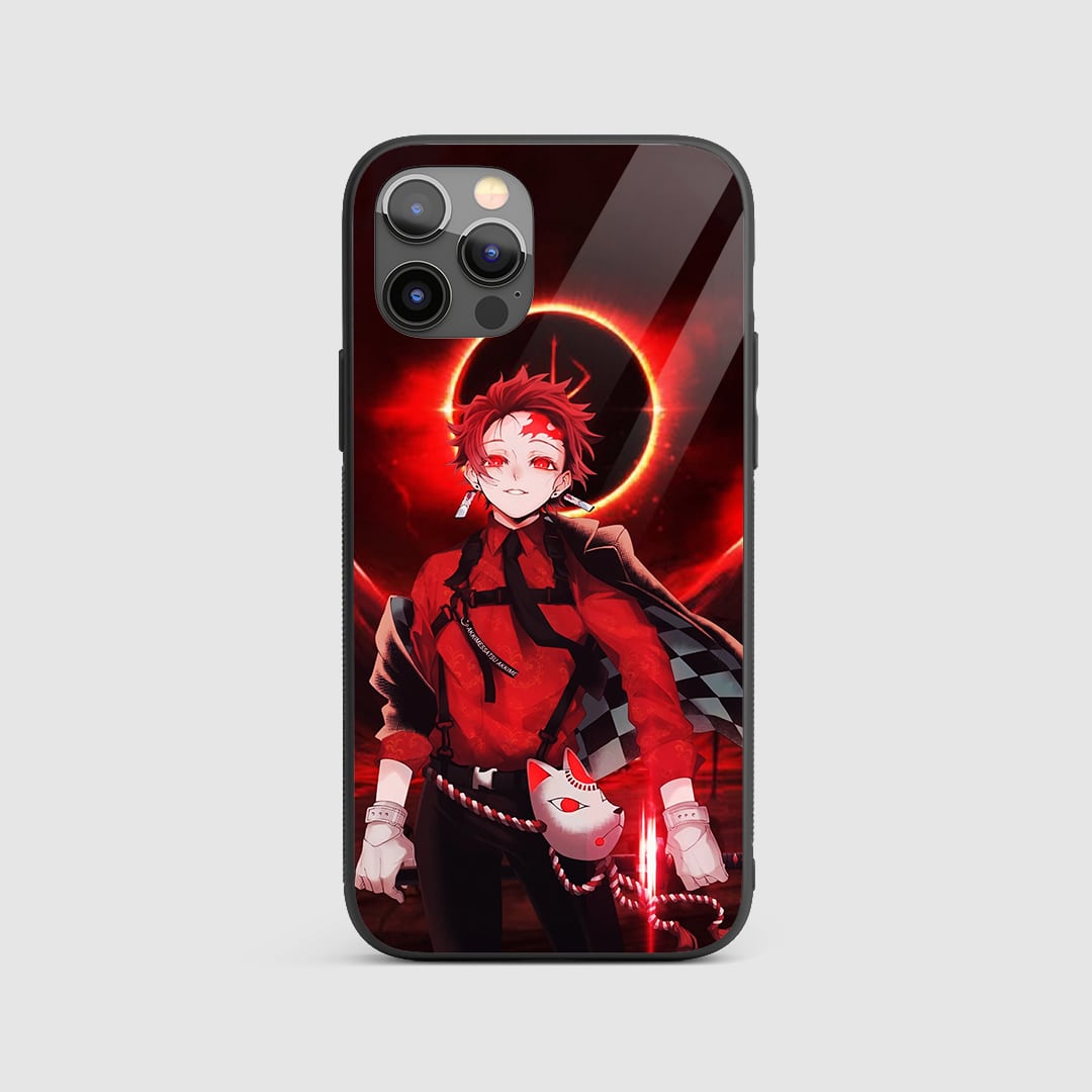 Tanjiro Kamado Silicone Armored Phone Case featuring detailed artwork of Tanjiro Kamado.