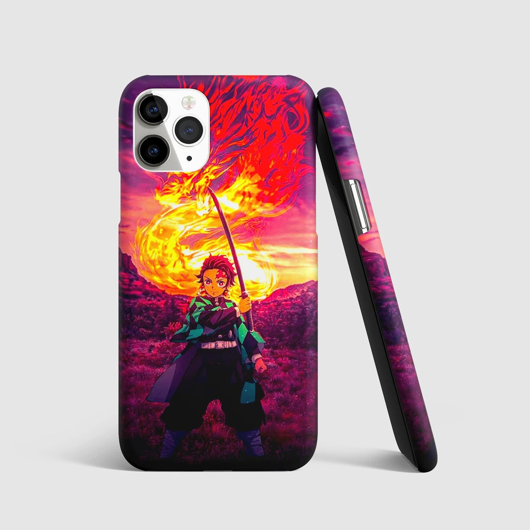 Tanjiro Hinokami Phone Cover front artwork design