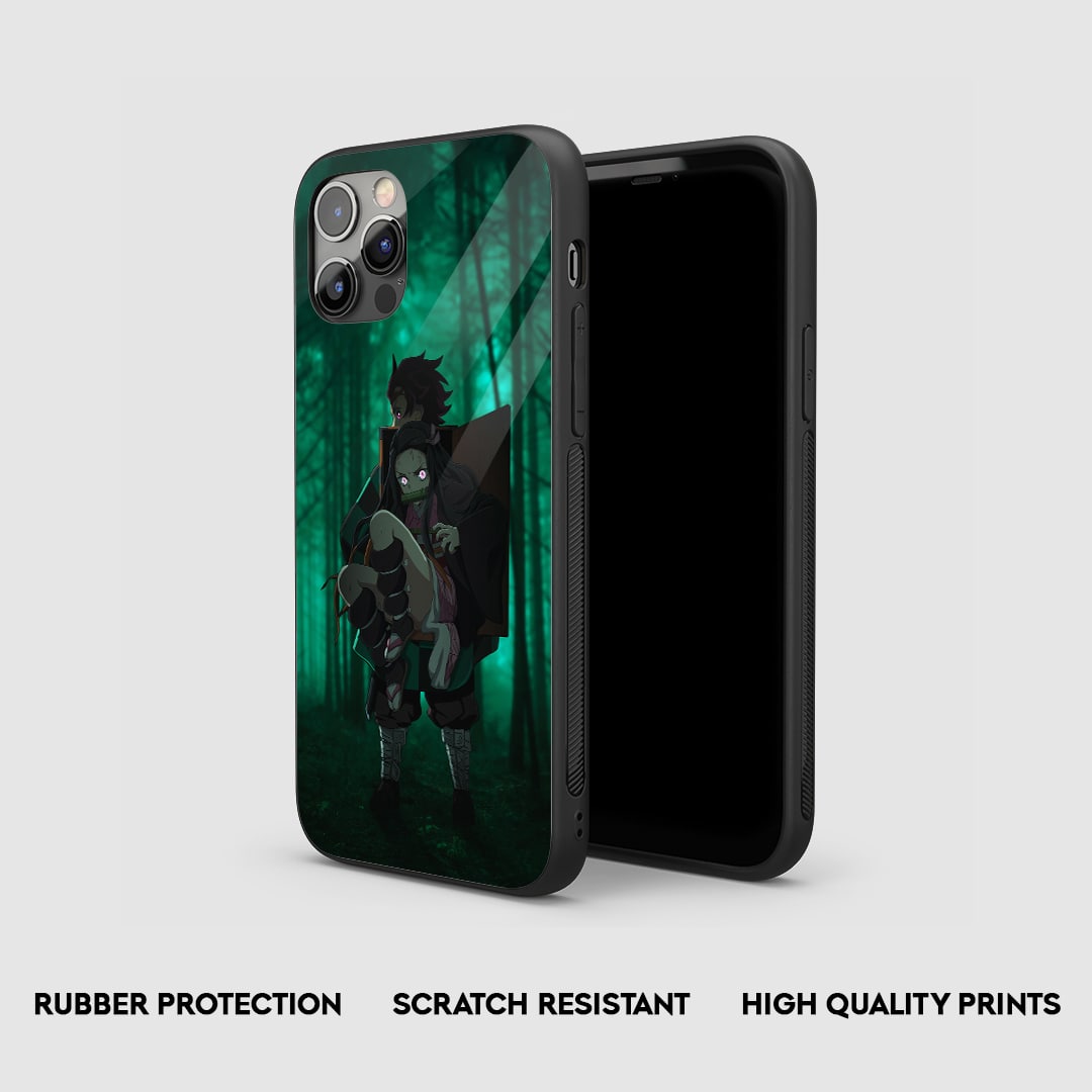 Tanjiro x Nezuko Silicone Armored Phone Case