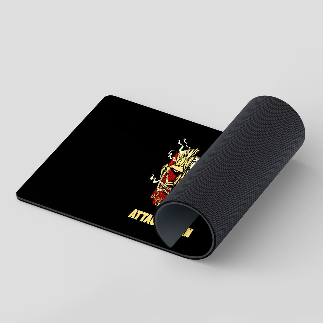 Smooth Titan Face themed desk mat