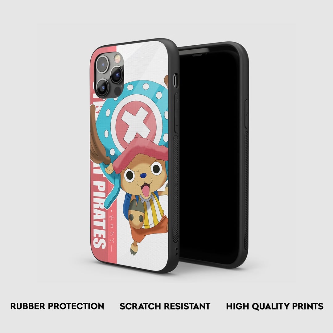 Side view of the Tony Graphic Armored Phone Case, showcasing its thick, protective silicone.