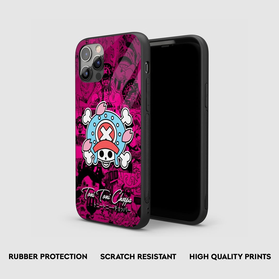 Side view of the Tony Symbol Design Armored Case, highlighting its thick, protective silicone.