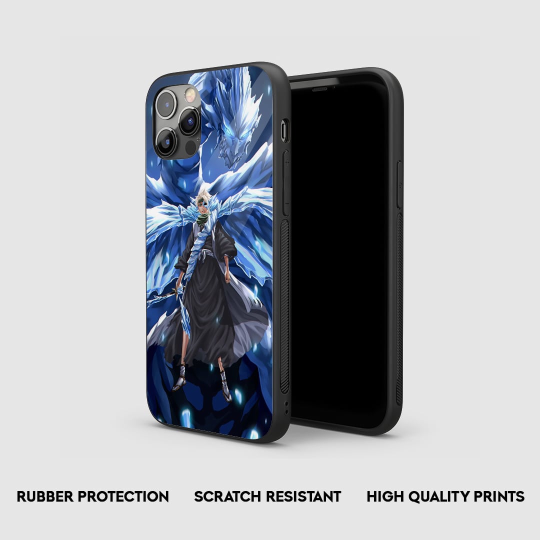 Side view of the Toshiro Bankai Armored Phone Case, highlighting its thick, protective silicone material.
