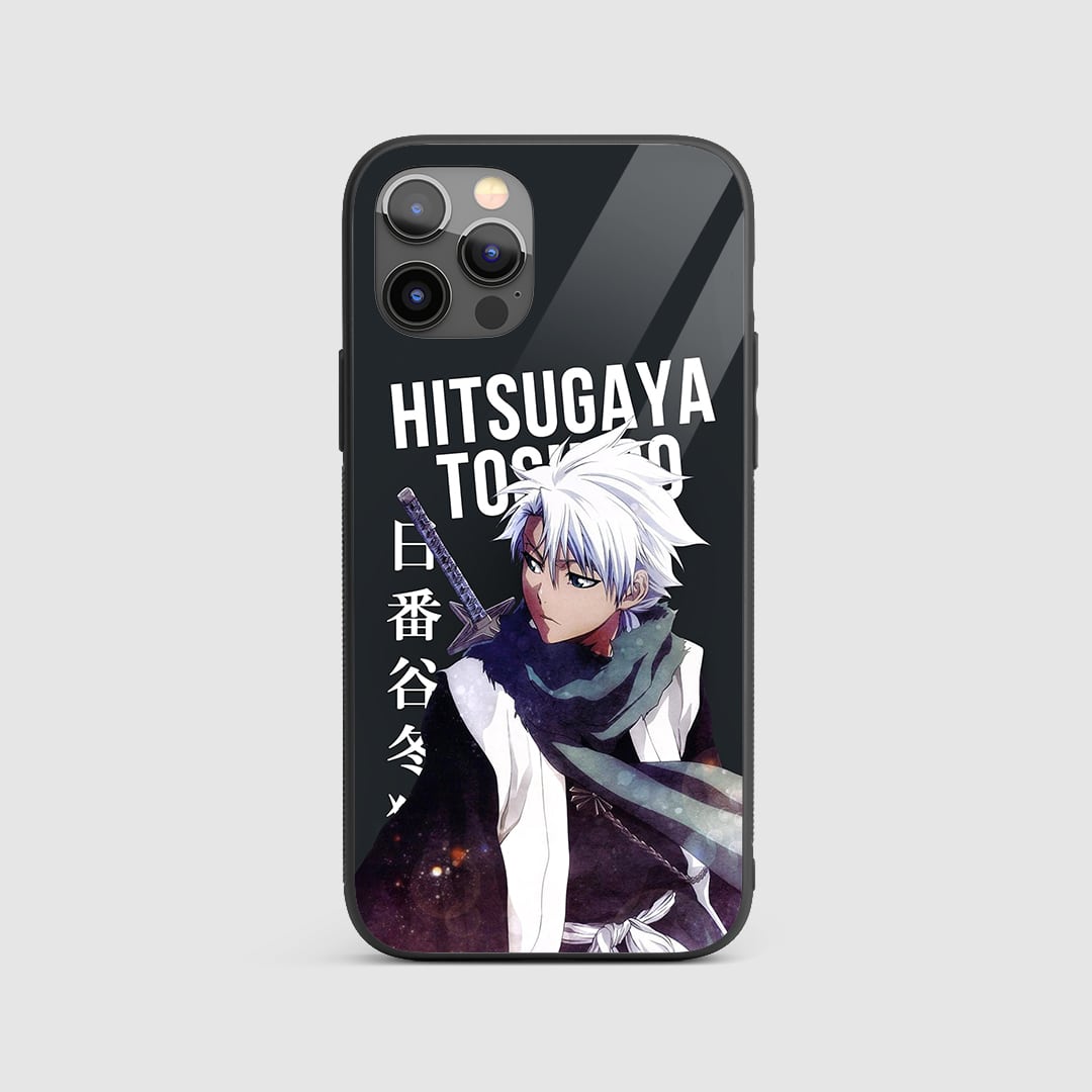 Toshiro Hitsugaya Silicone Armored Phone Case featuring striking artwork of Toshiro Hitsugaya.