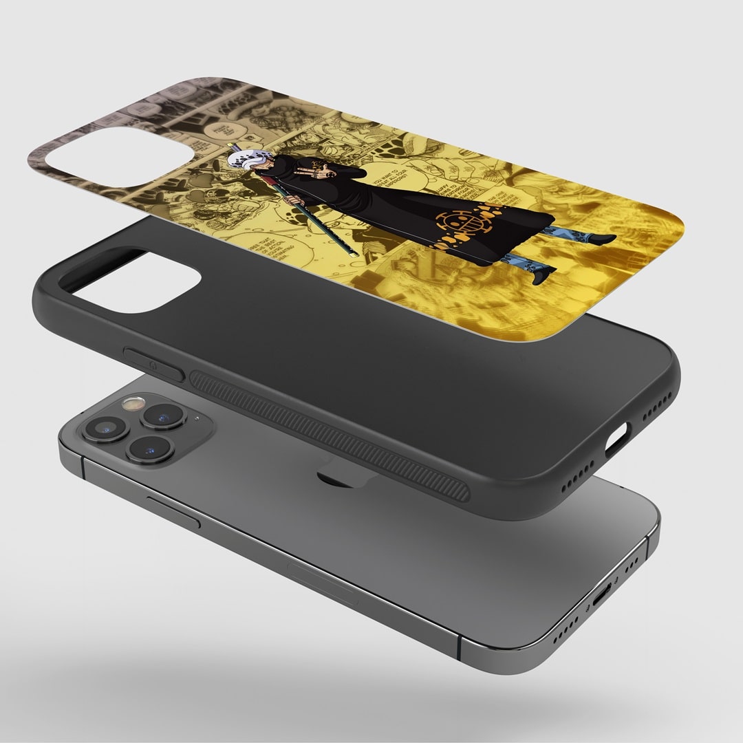 Trafalgar Law Phone Case installed on a smartphone, ensuring easy access to all device functionalities.