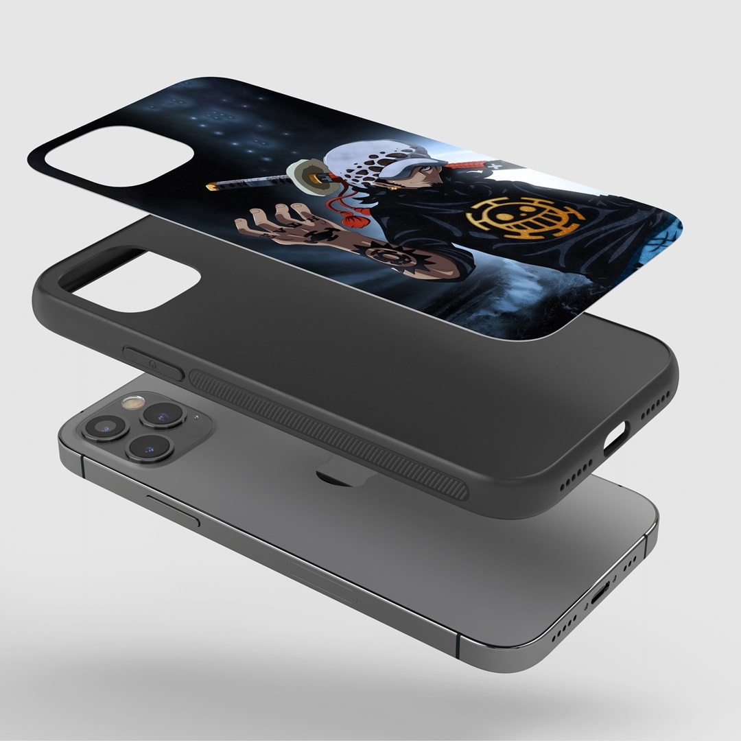 Trafalgar Graphic Phone Case installed on a smartphone, showing clear access to all controls.