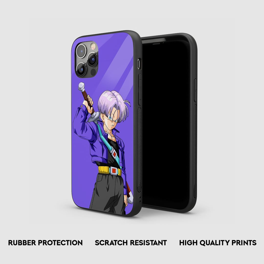 Side view of the Trunks Armored Phone Case, highlighting its thick, protective silicone.