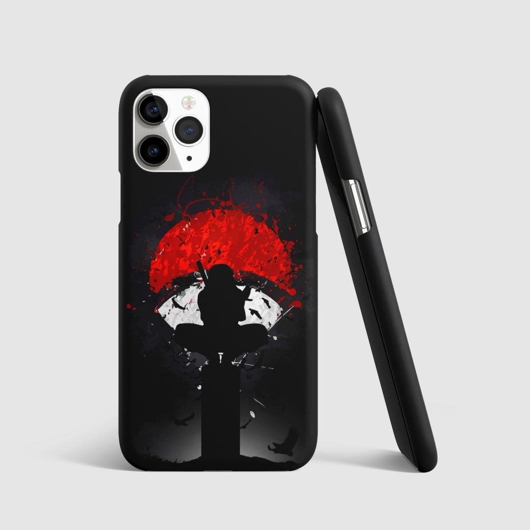 Uchiha Clan Symbol Phone Cover with 3D matte finish and iconic Uchiha Clan symbol.