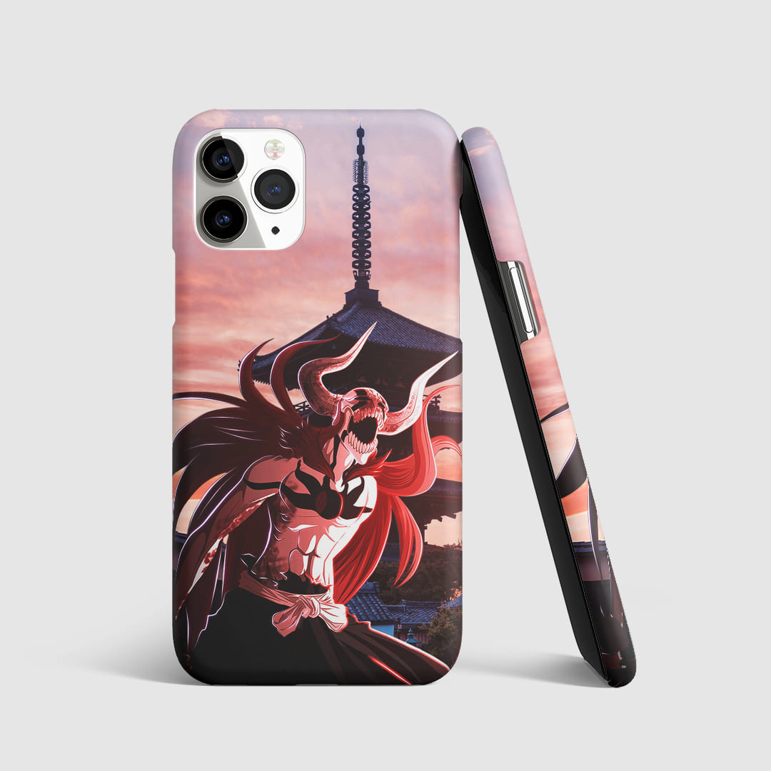 Striking artwork of Vasto Lorde from "Bleach" on phone cover.