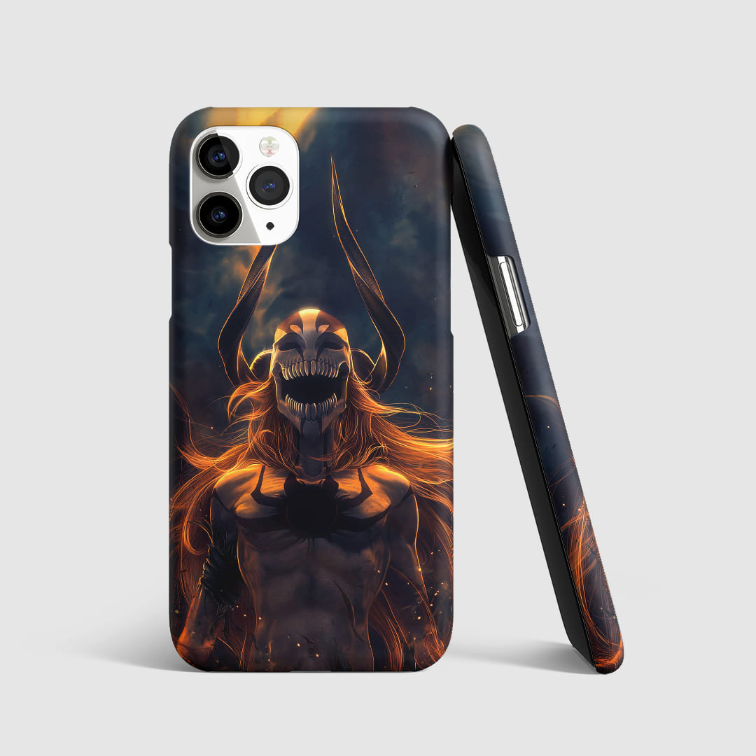Striking artwork of Vasto Lorde from "Bleach" on dark phone cover.