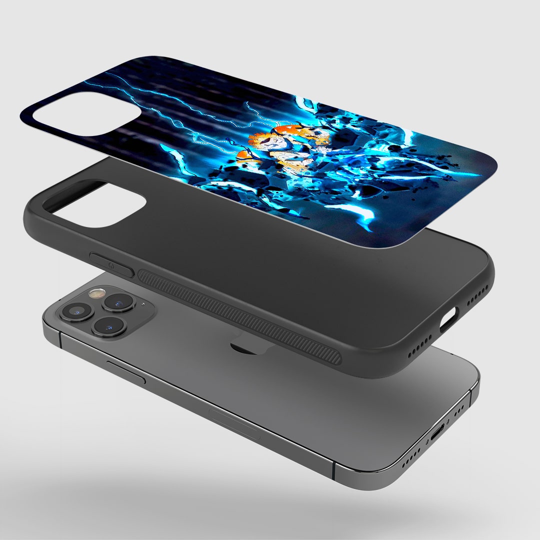 Close-up of durable Zenitsu Thunder Breathing silicone cover