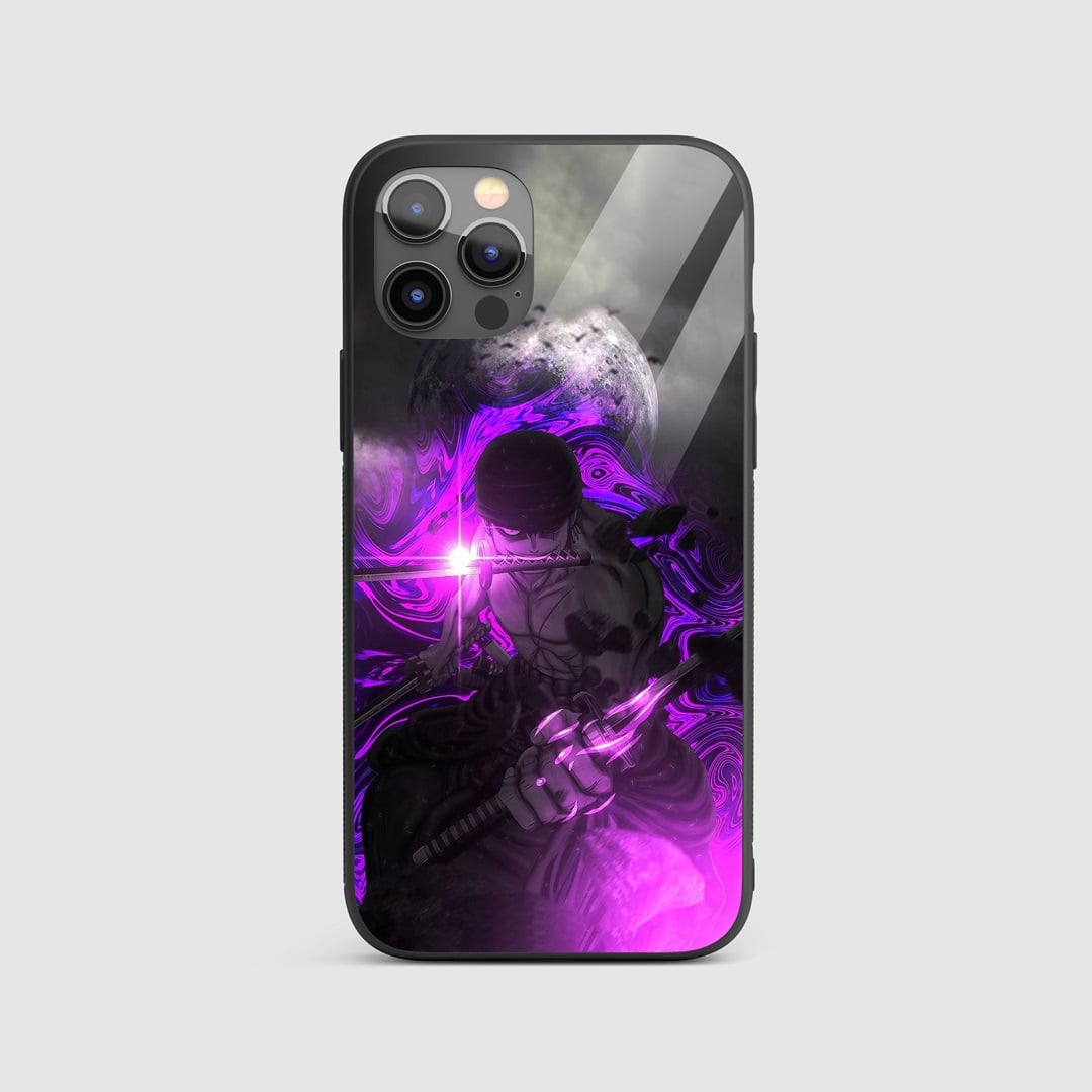 Zoro Onigiri Silicone Armored Phone Case showing Zoro performing his signature Onigiri move.