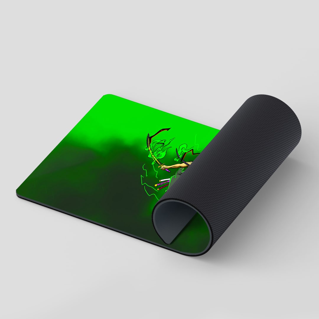 Smooth Zoro Three Sword Style themed desk mat