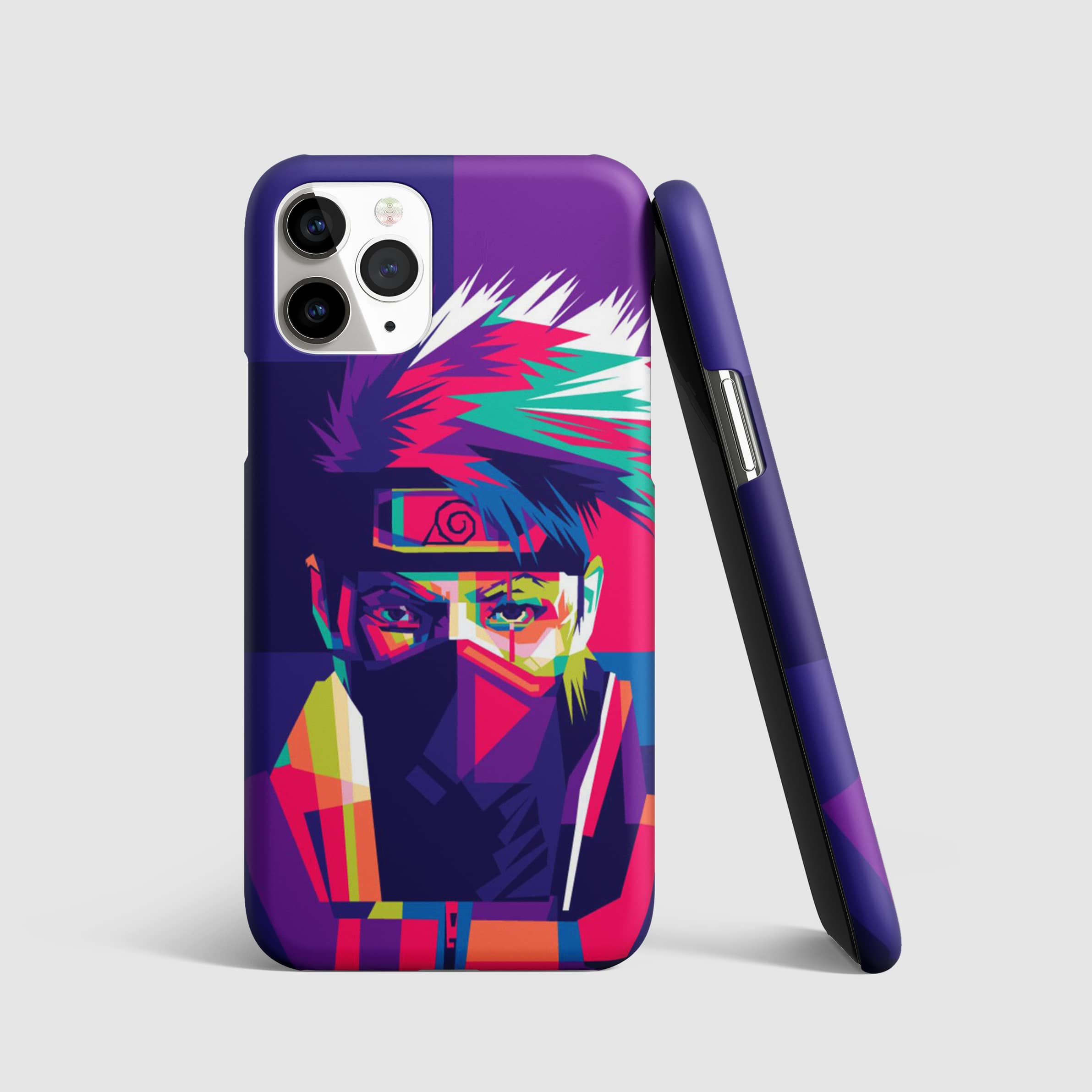 Kakashi Hatake Colored Phone Cover with 3D matte finish, featuring the vibrant Kakashi Hatake design.