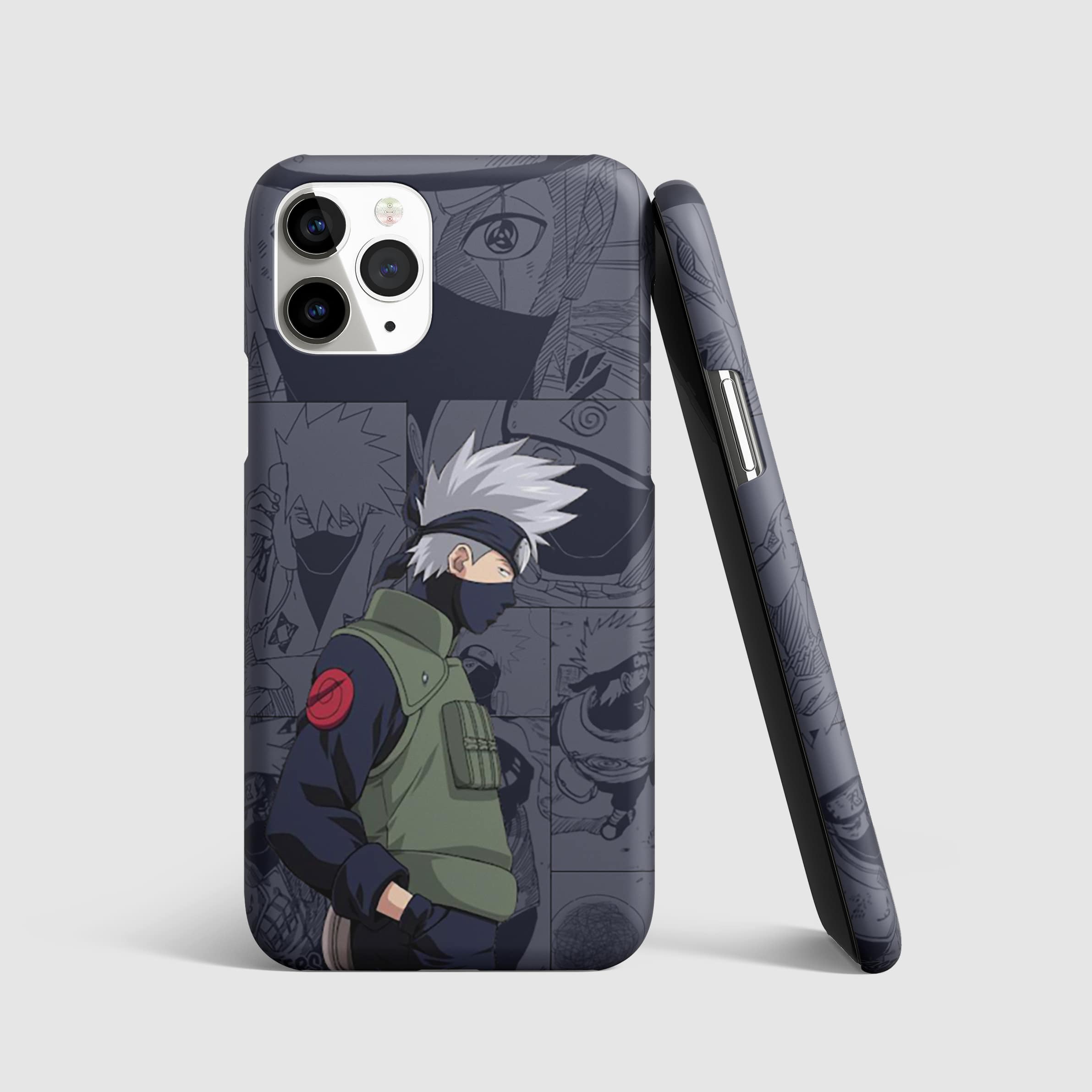 Kakashi Hatake Manga Phone Cover with 3D matte finish, featuring the iconic manga-style design.