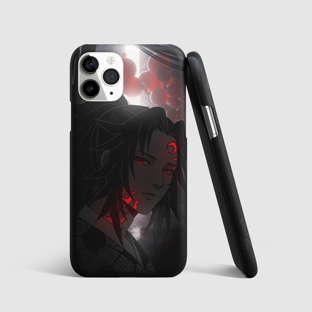 Detailed artwork of Kokushibo on phone cover.