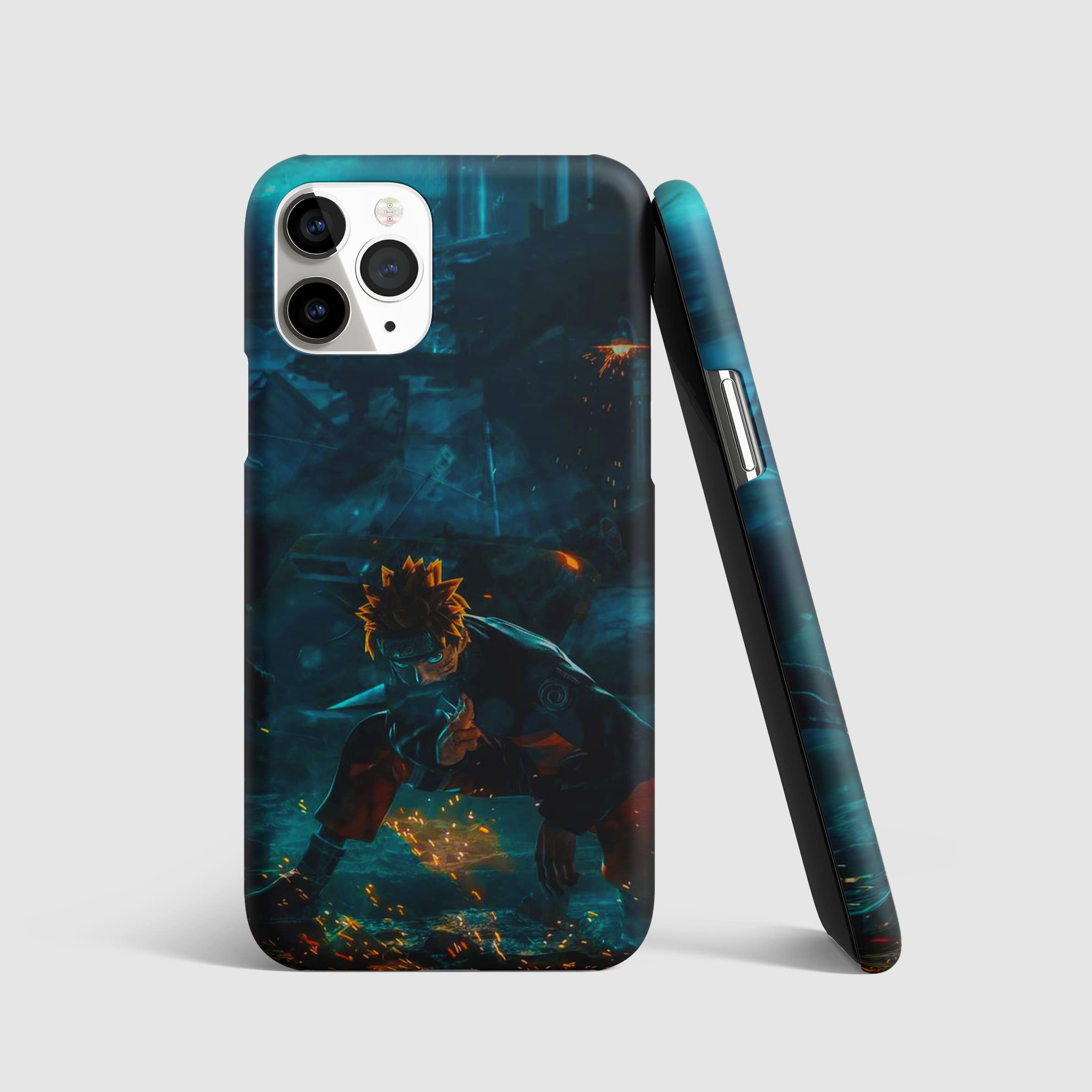 Naruto Jutsu Phone Cover with 3D matte finish, featuring the iconic jutsu design.