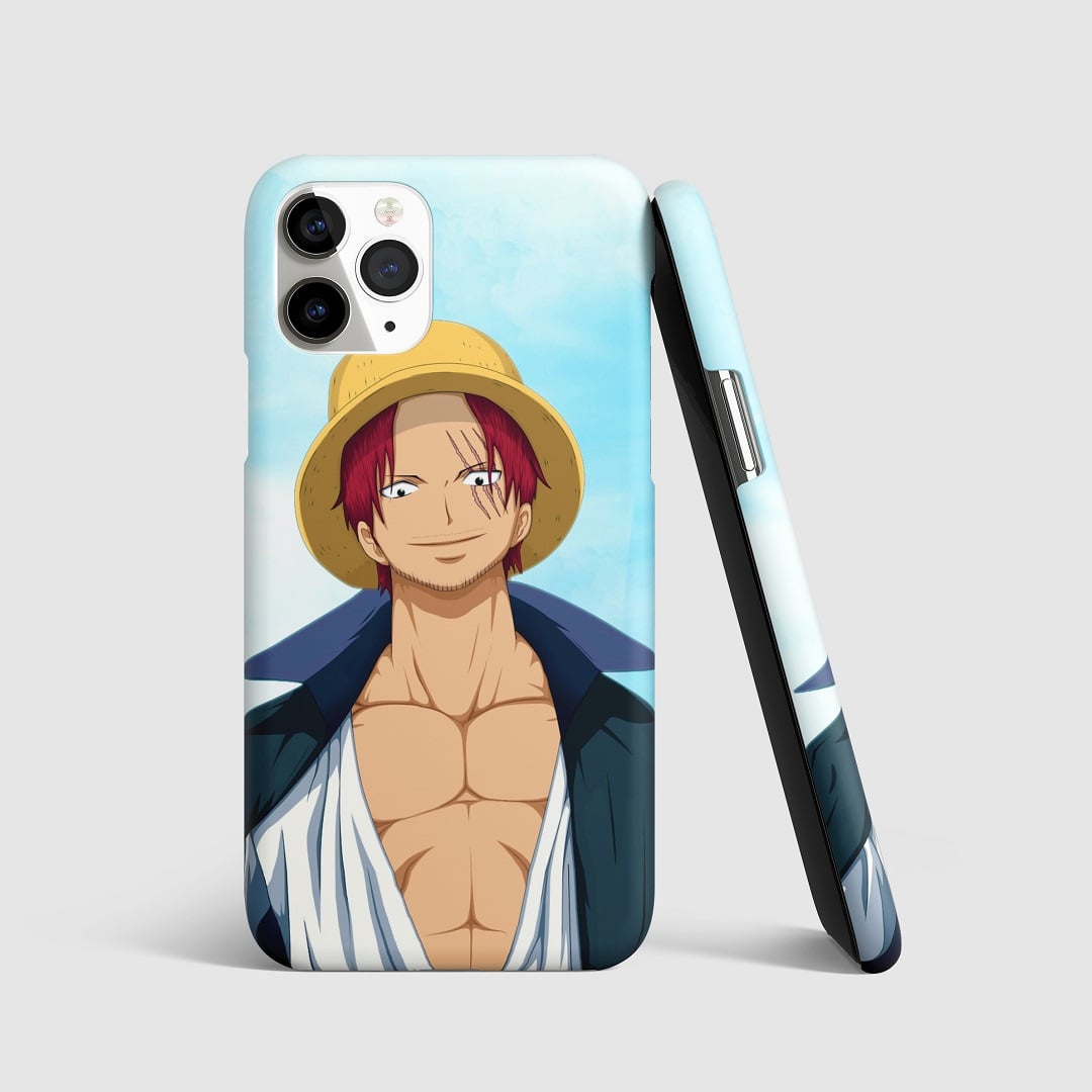 Shanks Phone Cover with a bold design of Shanks from One Piece.