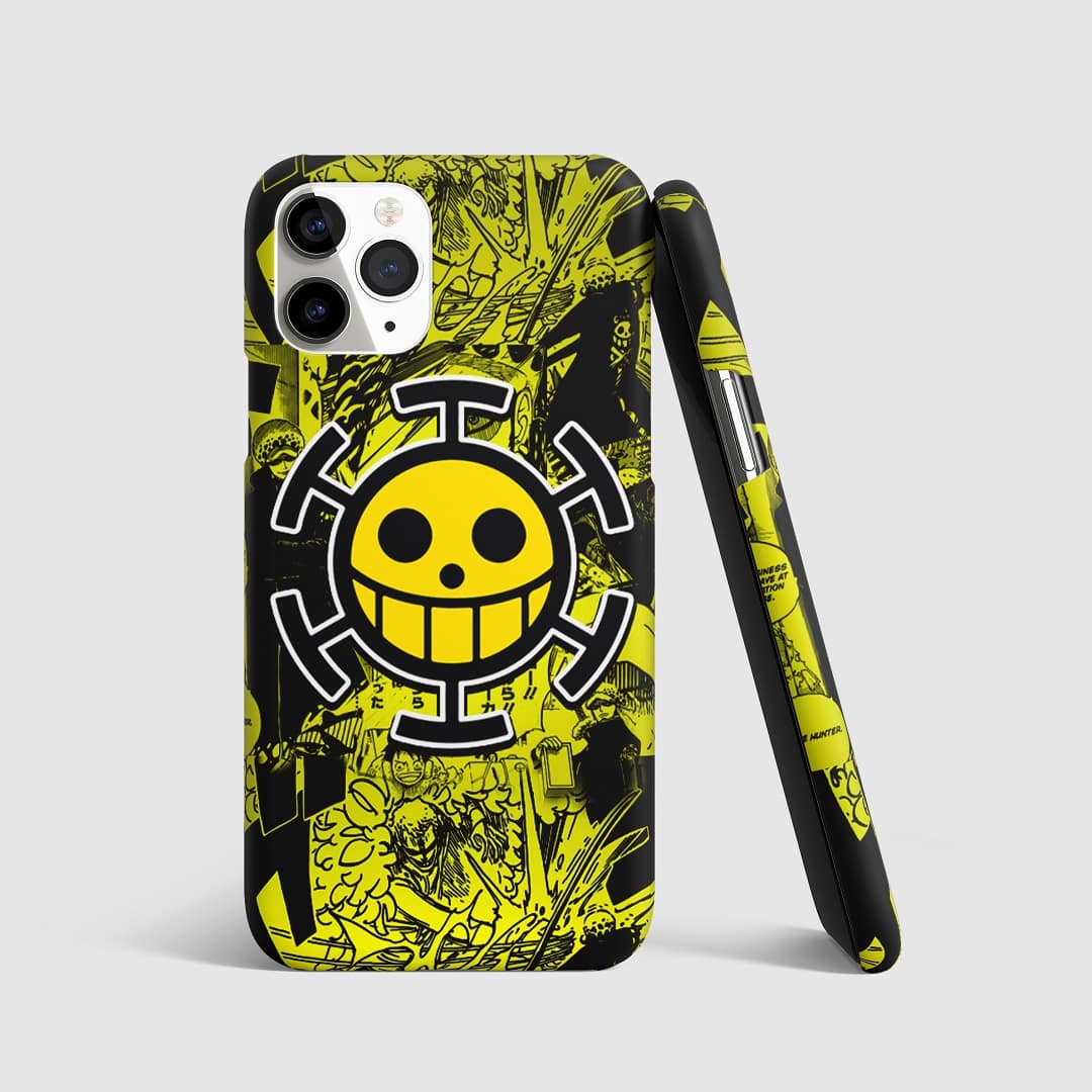 Trafalgar D Water Law Symbol Phone Cover featuring the iconic symbol of Trafalgar D. Water Law from One Piece.