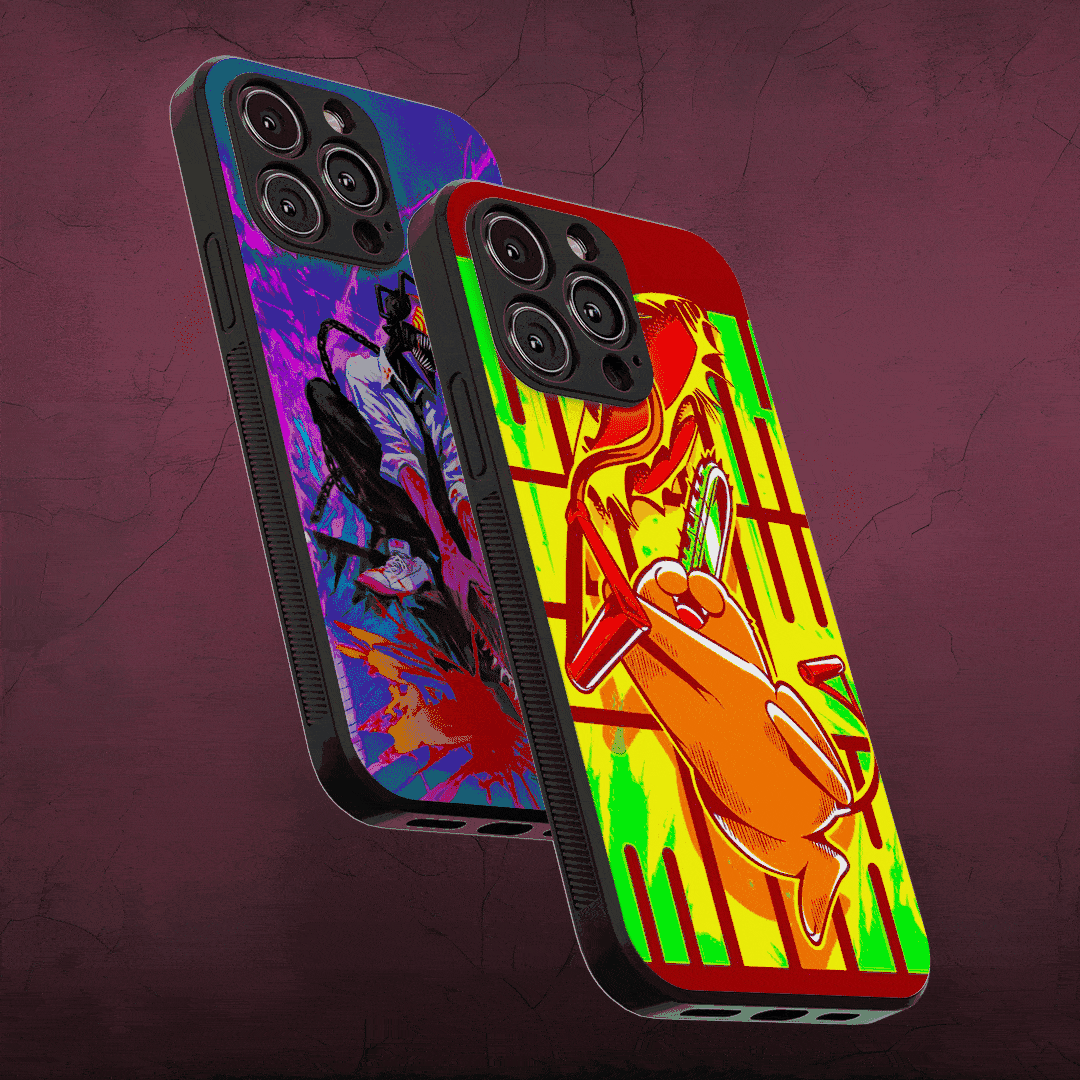 Chainsaw Man Silicone Armored Phone Cases