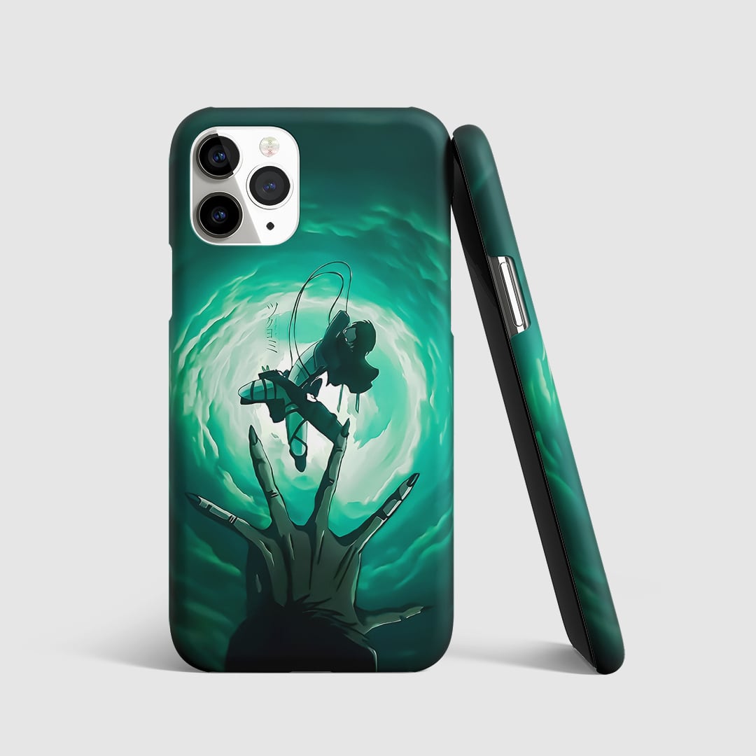 AOT Steel Blade Phone Cover front view with dual blade artwork.