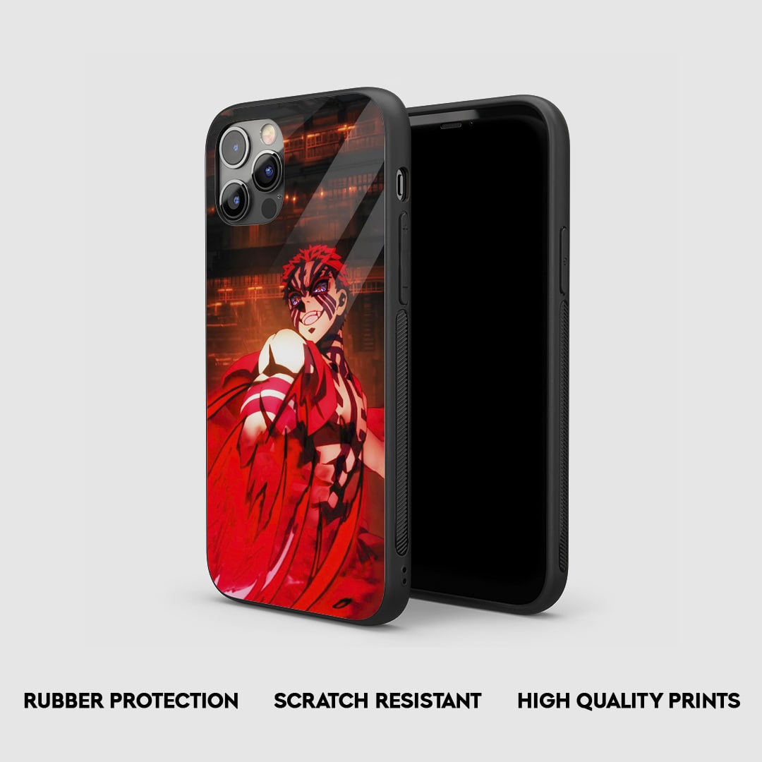 Shockproof Akaza Demon Slayer armored case