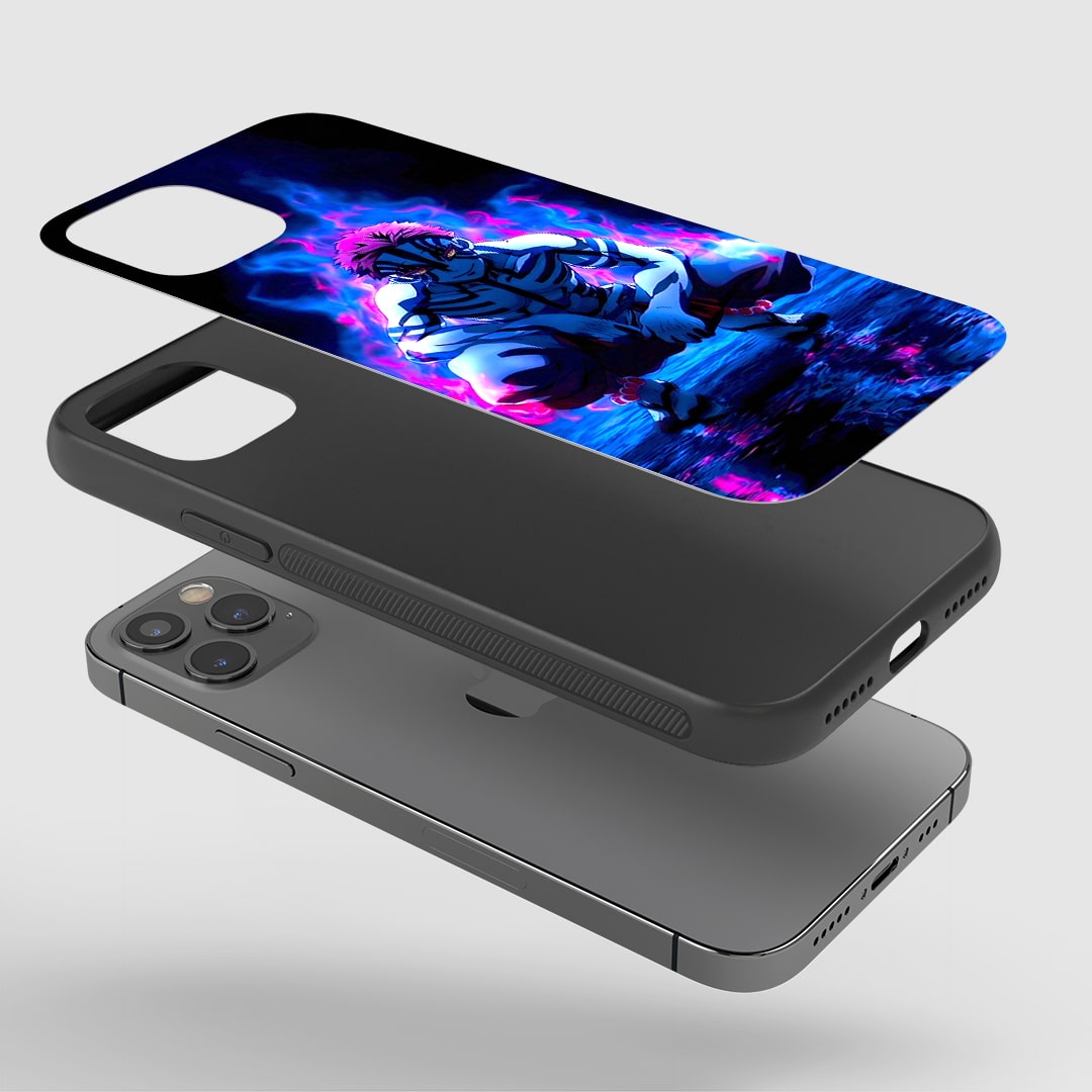 Akaza Demon Artwork Silicone Shockproof Mobile Case