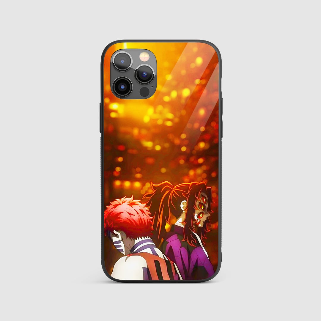 Akaza X Kokushibo Silicone Armored Phone Case