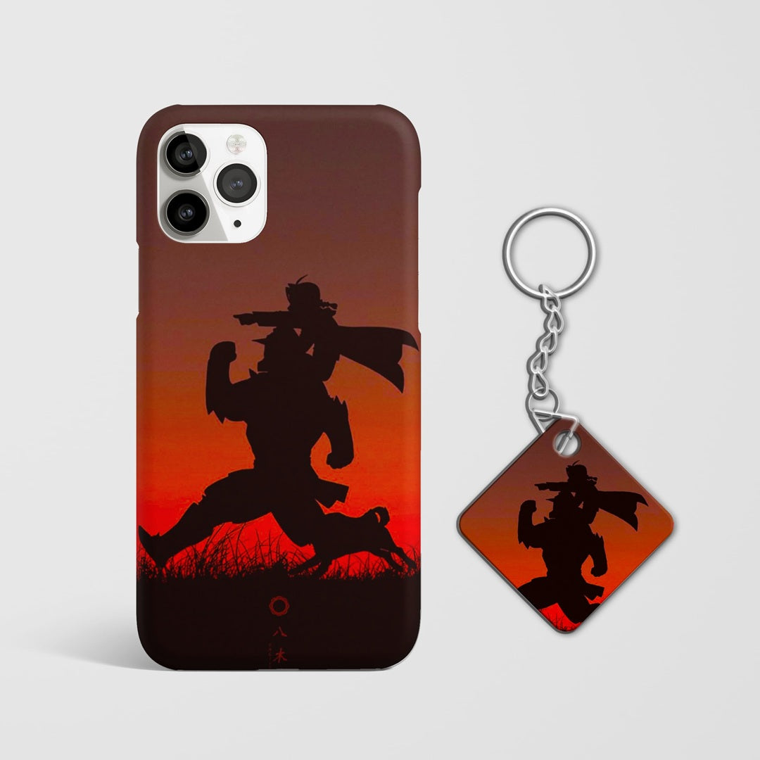Durable protective anime phone case design with Keychain