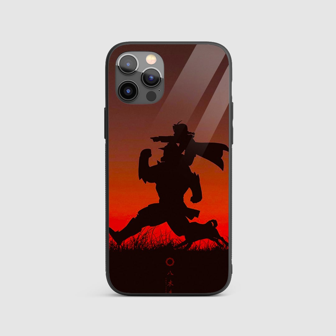 Alphonse silhouette silicone armored phone case