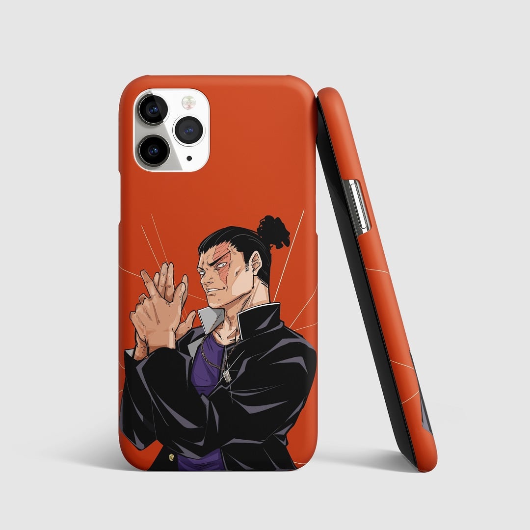 Aoi Todo in an action pose on a phone cover.