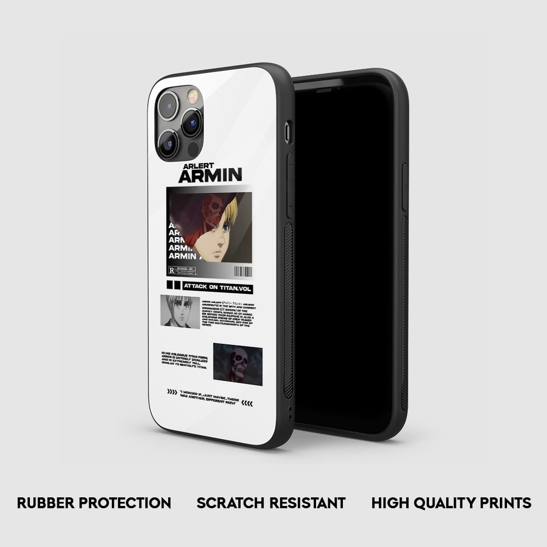 Side view of the Armin Colossal Armored Phone Case, highlighting its thick, protective silicone material.